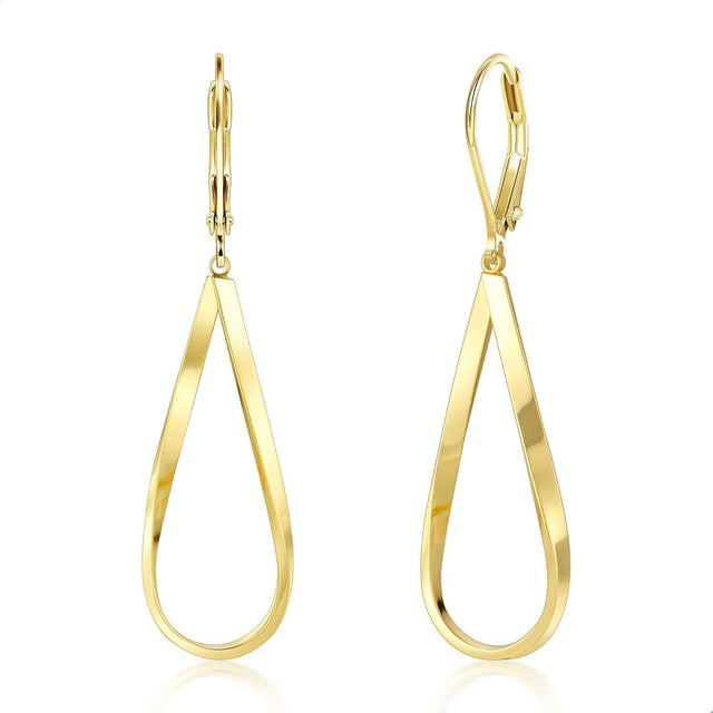 Wholesale gold twist earrings