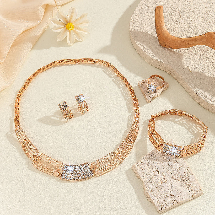 Wholesale gold-plated jewelry set